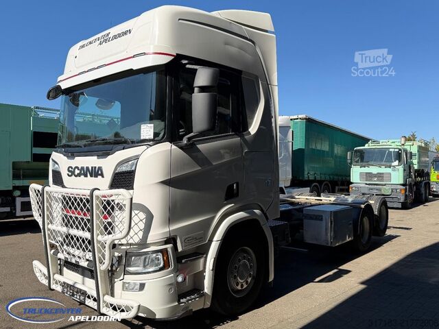 Fahrgestell mit Fahrerhaus Scania R580 V8 NGS 6x2, Retarder, Standclima, Bullbar,...