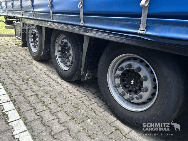 Brandalı açık yarı römork Schmitz Cargobull Schiebeplane Mega