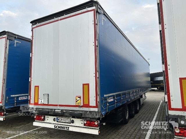 Brandalı açık yarı römork Schmitz Cargobull Schiebeplane Mega