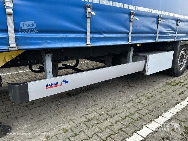Brandalı açık yarı römork Schmitz Cargobull Schiebeplane Mega