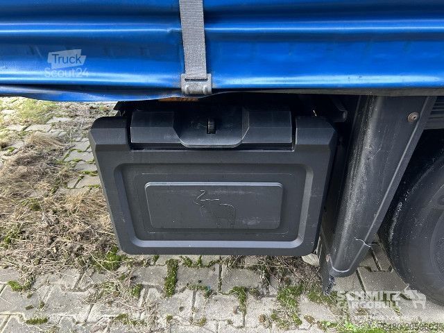 Brandalı açık yarı römork Schmitz Cargobull Schiebeplane Mega