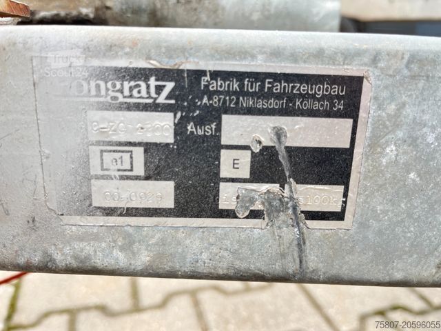 Çalışma platformlu römork PONGRATZ L-Pat-K Kippanhänger 1500 kg Nutzlast 1205 kg