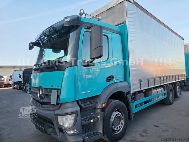 Valníkový nákladní automobil s plachtou MERCEDES-BENZ Antos 2536 / Schiebe Plane / WENIG KM