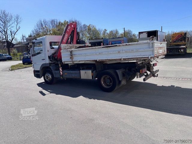 Autokran MERCEDES-BENZ Atego  1223 Dreiseitenkipper Meiller Ladekran