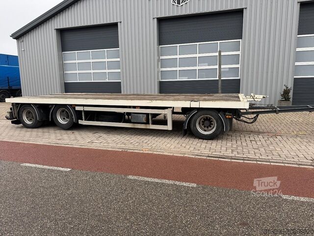 Plattform trailer GS Meppel AV-2800 N, 7.00 Mtr, 20 Ft Twist-locks, Portaal