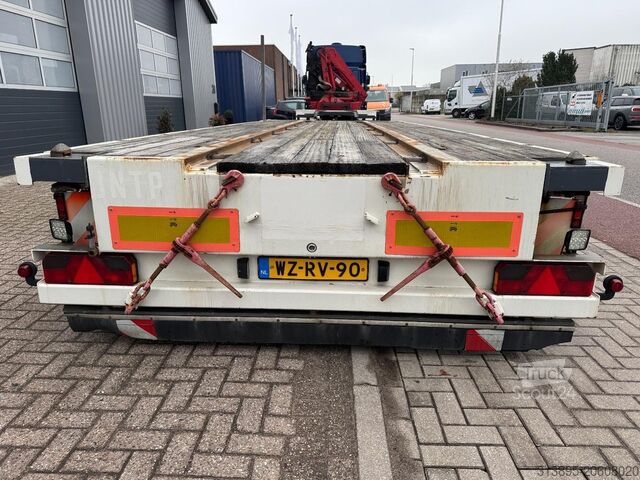 Plattform trailer GS Meppel AV-2800 N, 7.00 Mtr, 20 Ft Twist-locks, Portaal
