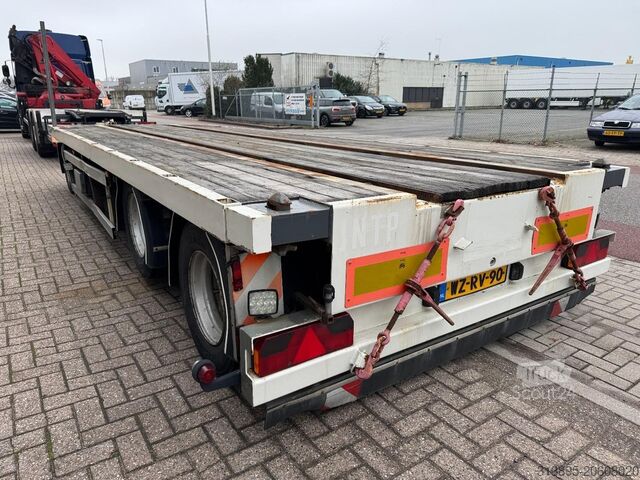 Plattform trailer GS Meppel AV-2800 N, 7.00 Mtr, 20 Ft Twist-locks, Portaal