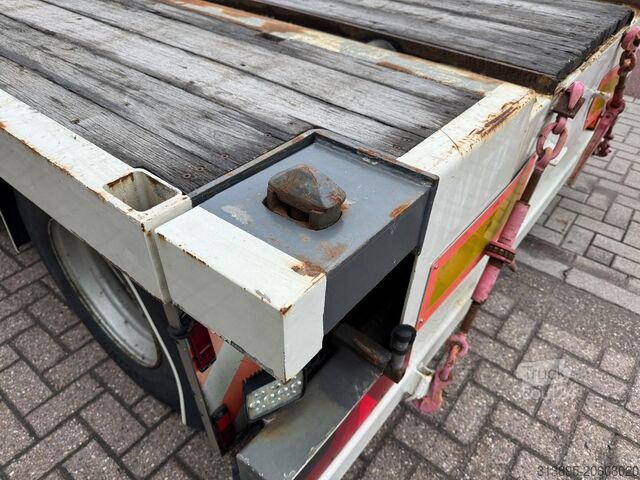 Plattform trailer GS Meppel AV-2800 N, 7.00 Mtr, 20 Ft Twist-locks, Portaal