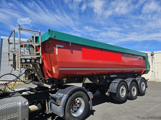 Polpriklopnik kiper SCHMITZ SKI 24 SL 7.2 Stahlrundmulde