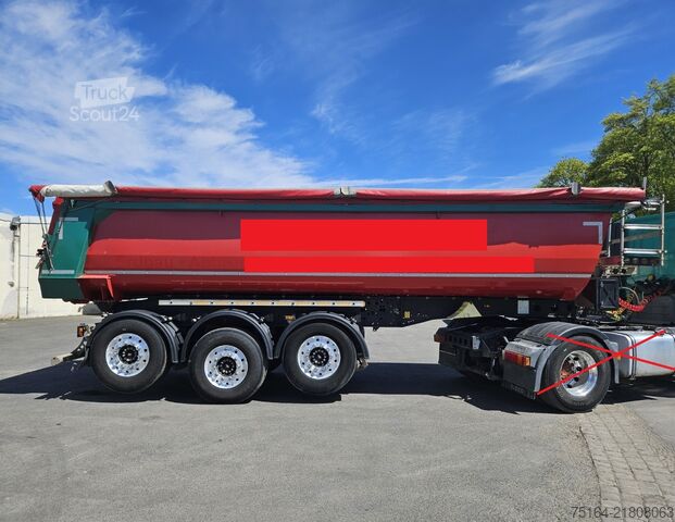 Polpriklopnik kiper SCHMITZ SKI 24 SL 7.2 Stahlrundmulde