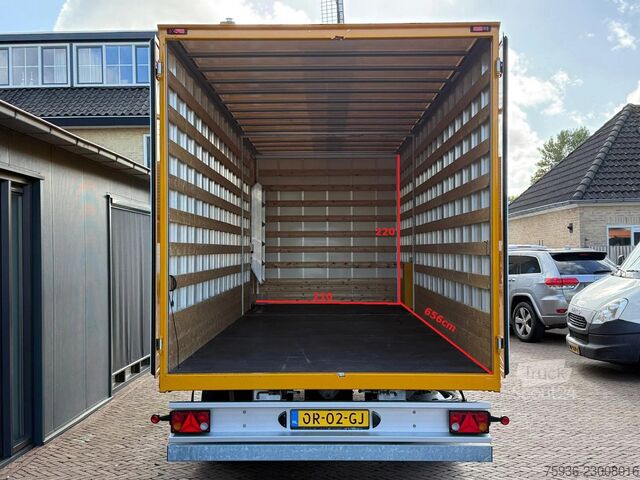 Bunk BE-COMBI ar puspiekabi, 7 TONNAS, ideālā stāvoklī! 656 cm x 210 x 220 Bunk BE-COMBI Be Oplegger 7 TON Nieuwstaat! 656cm X ...