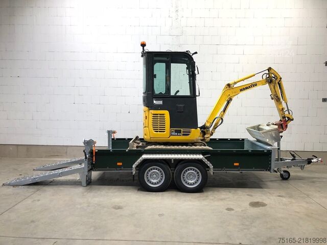 Maschinentransporter und Baggeranhänger Rosemeier VE BAT C35.36 grün Maschinentransporter