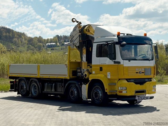 Lastbilmonteret kran MAN TGA 35.440 * HIAB 700 - 5 + FUNK / 8x2 * TOP