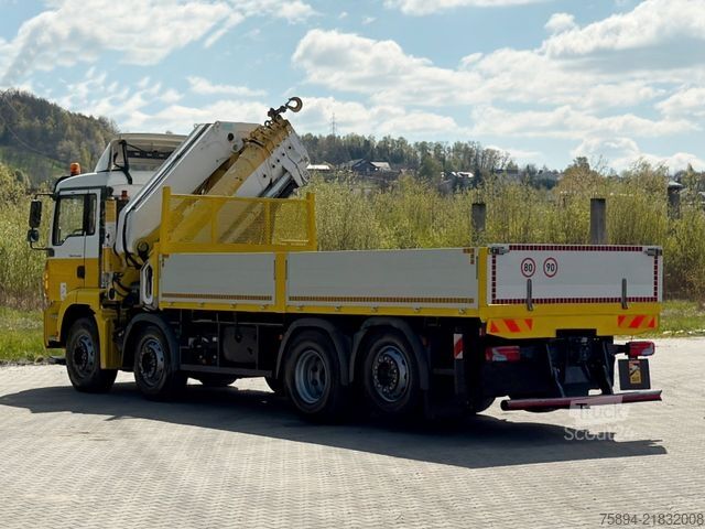 Lastbilmonteret kran MAN TGA 35.440 * HIAB 700 - 5 + FUNK / 8x2 * TOP