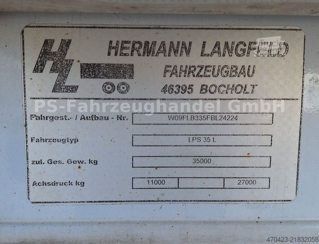 Sættevogn  Langfeld LPS 35 L*Kennis-Rollkran*LiftA*LenkA