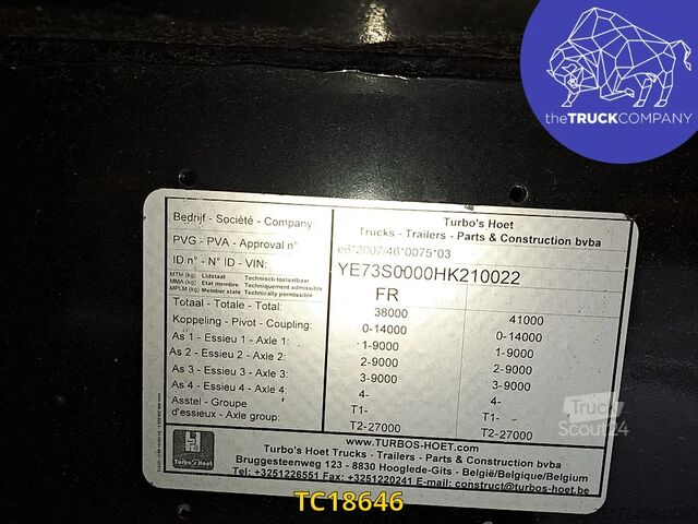 Containervervoer Hoet Trailers + Caisse Libner 2018