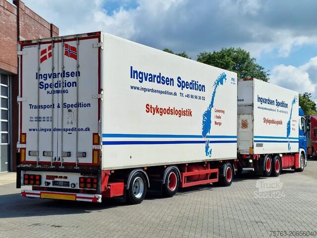 Gekoeld/bevroren transport Scania R500 NGS B6X2NB / Trailer-Bygg 12-2004 / Frigob...