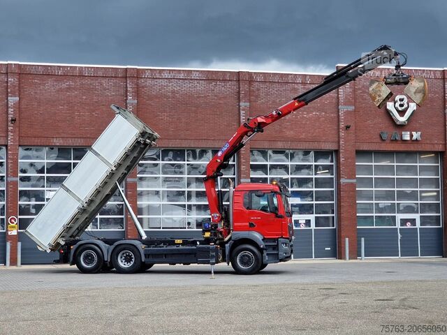 Camião-grua MAN TGS 26.360 6x4 Hydrodrive / Crane HMF1920K-RCS ...