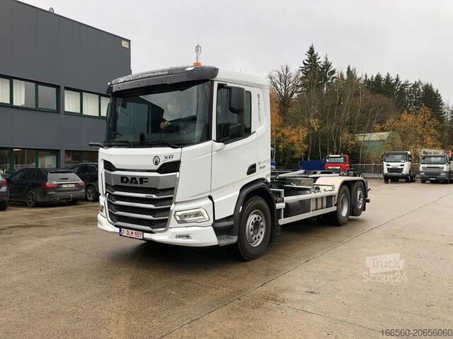 Konteineru pārvadāšana (āķceltnis) DAF XD 450 FAN  6x2 Road  with HYVA Loader 20-6.2-S...