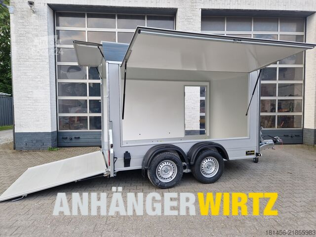 κλειστό ρυμουλκούμενο trailershop Debon Roadster 500 Seitenklappe direkt