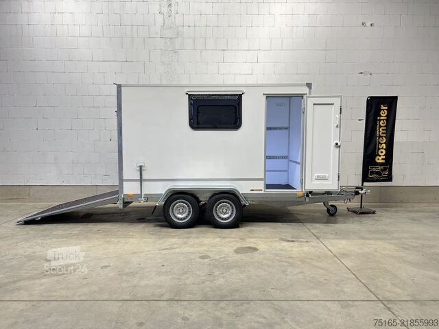 Kofferanhänger Blyss F2030HTD Rampe Tür 2 Fenster Kofferanhänger