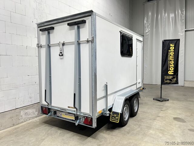 Kofferanhänger Blyss F2030HTD Rampe Tür 2 Fenster Kofferanhänger