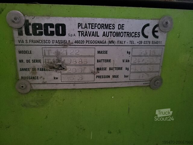 Ножничный подъемный стол Iteco IT1215T (for parts only)