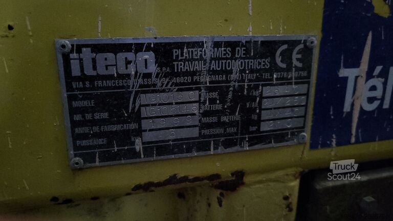 Ножничный подъемный стол Iteco IG 10130 (for parts only)