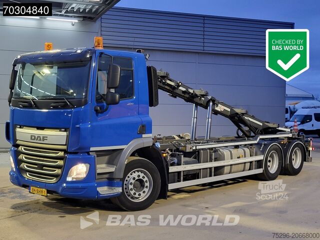 DAF CF 460 6X2 NL-lastbil, APK, ACC, løfteaksel, 28T Trans-Com kædelift, Euro 6. DAF CF 460 6X2 NL-Truck APK ACC Liftachse 28T Trans...