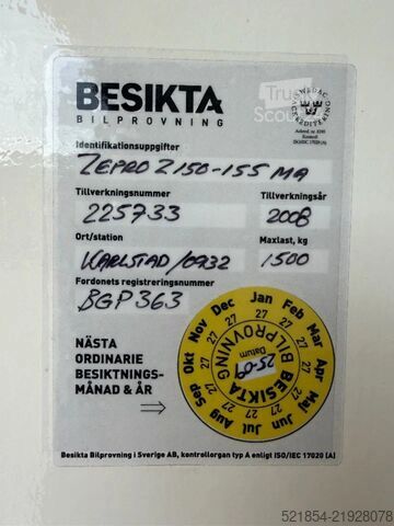 Kyld/fryst transport Närko REF-trailer with Thermoking, 2008