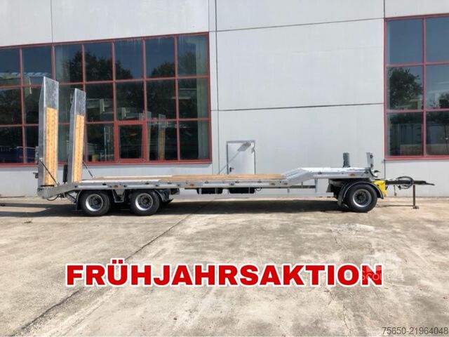 Reboque com plataforma rebaixada Möslein T 3-6,60 VB  3 Achs Tieflader, Luftgefedert
