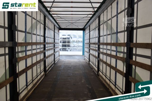 Atvērta puspiekabe ar tentu KRONE Megatrailer Hubdach Liftachse Safe Curtain