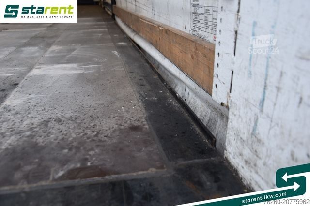 Atvērta puspiekabe ar tentu KRONE Megatrailer Hubdach Liftachse Safe Curtain