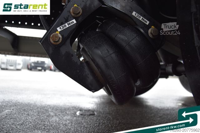 Atvērta puspiekabe ar tentu KRONE Megatrailer Hubdach Liftachse Safe Curtain