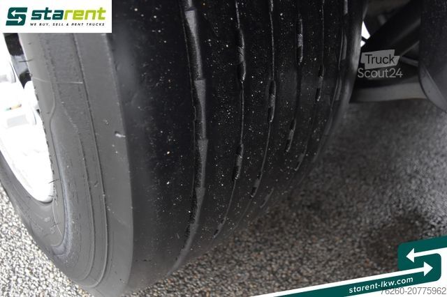 Atvērta puspiekabe ar tentu KRONE Megatrailer Hubdach Liftachse Safe Curtain