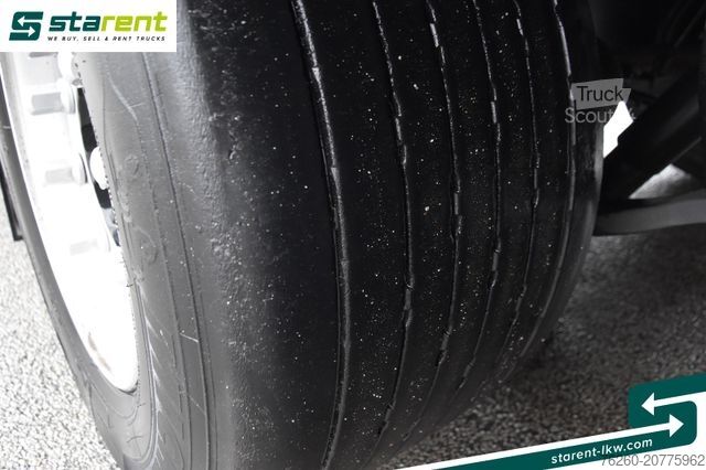 Atvērta puspiekabe ar tentu KRONE Megatrailer Hubdach Liftachse Safe Curtain