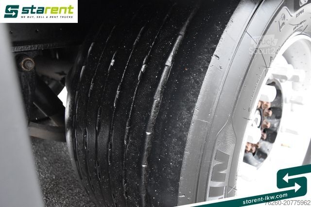 Atvērta puspiekabe ar tentu KRONE Megatrailer Hubdach Liftachse Safe Curtain