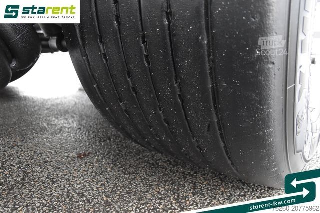 Atvērta puspiekabe ar tentu KRONE Megatrailer Hubdach Liftachse Safe Curtain