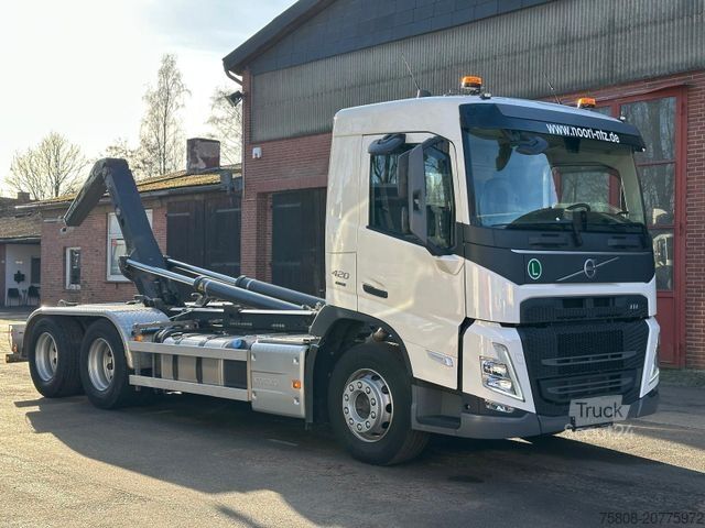 Āķa konteineru automašīna VOLVO FM420 6x4 Abroller Meiller RS21.65 AHK Lift