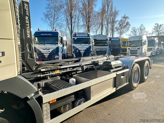 Āķa konteineru automašīna VOLVO FM420 6x4 Abroller Meiller RS21.65 AHK Lift