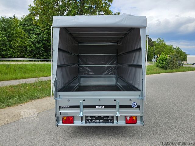 Anhänger mit Pritsche & Plane Martz Planen Anhänger 185cm Hoch 750kg 300cm x 150cm NEU
