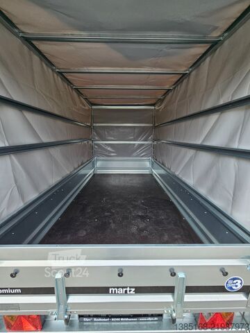 Anhänger mit Pritsche & Plane Martz Planen Anhänger 185cm Hoch 750kg 300cm x 150cm NEU