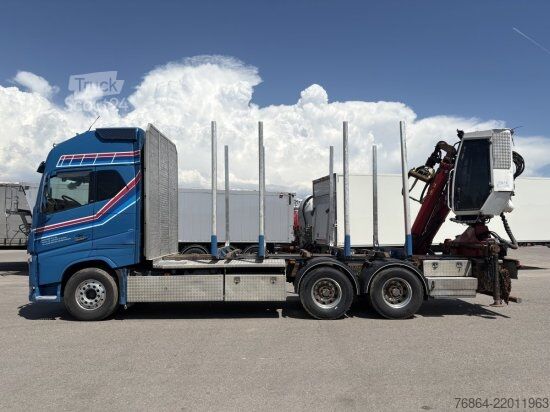 Nákladné vozidlo na prepravu dreva VOLVO FH 16 750 6X4R HOLZTRANSPORTER MIT PENZ 12Z KRAN, RETARDER