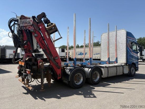 Nákladné vozidlo na prepravu dreva VOLVO FH 16 750 6X4R HOLZTRANSPORTER MIT PENZ 12Z KRAN, RETARDER