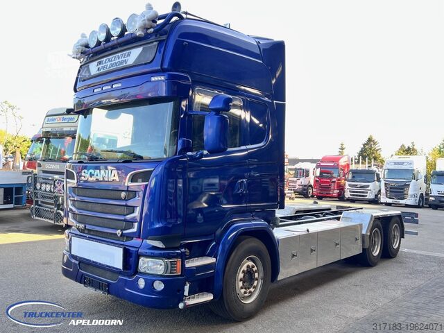 Châssis cabine Scania R730 V8 6x4, Retarder, Clutch! Pto, Topline