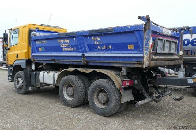 Camion-benne tricar DAF CF 460 6x4, Meiller, Bordmatik, AHK, Klima,Hydr.