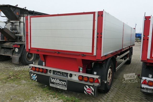 Reboque aberto Wilken A18-4-3, Baustoff, 7.200mm lang, SAF