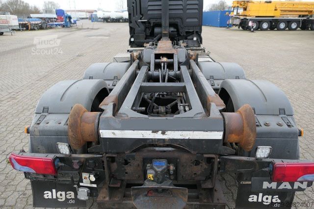 Kampós konténerszállító teherautó MAN 26.500 TGX 6x2, VDL S-21-6200, Intarder, Klima