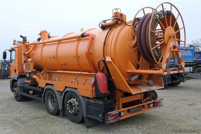 Vakuumtanktankvogn MAN 26.340 TGM 6x2, Müller VM F120 KH, Pumpe,Gelenkt