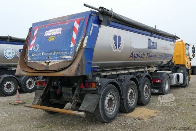 Semirimorchio ribaltabile MEILLER MHPS 12/27 Thermo, 26m³, Luft-Lift, Alu-Felgen